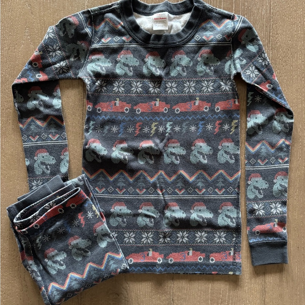 Hanna Andersson Dinosaur Fair
Isle Pajamas - Size 10